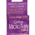 Kimono Micro Thin Large Condoms - Box of 3