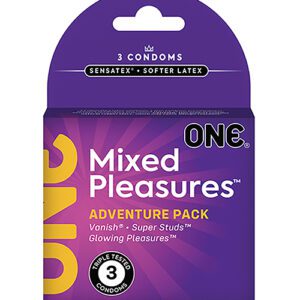 One Mixed Pleasures Condoms - Box of 3