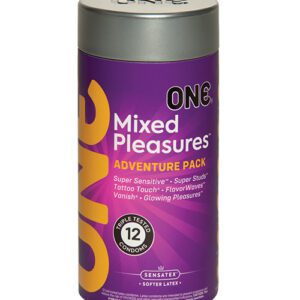 One Mixed Pleasures Condoms - Jar of 12