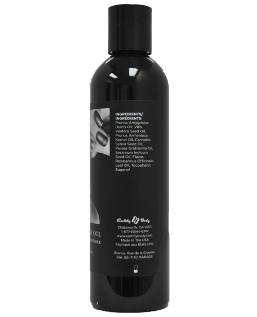 Earthly Body Edible Massage Oil - 8 oz Cherry - Image 3
