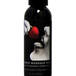 Earthly Body Edible Massage Oil - 2 oz Strawberry