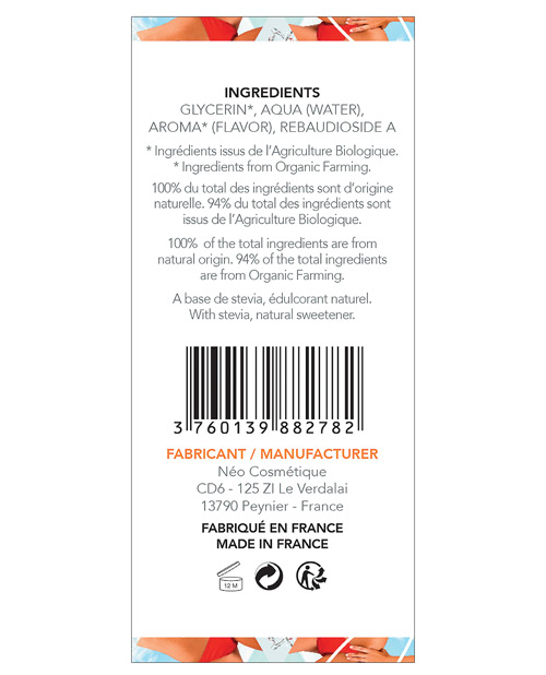 EXSENS of Paris Organic Massage Oil - 50 ml White Peach - Image 3