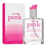 Pink Silicone Lube - 4 oz Glass Bottle