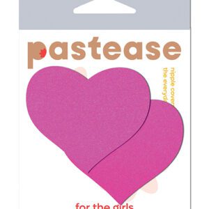 Pastease Basic Heart Black Light Reactive - Neon Pink O/S