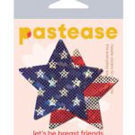 Pastease Glitter Patriotic Star - Red/Blue O/S