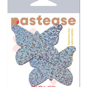 Pastease Premium Glitter Butterfly - Silver O/S