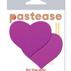 Pastease Basic Heart Black Light Reactive - Neon Purple O/S