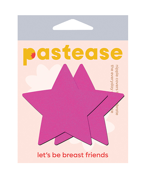 Pastease Basic Star Black Light Reactive - Neon Pink O/S