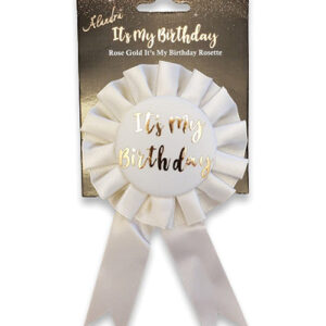 It's My Birthday Badge - Rose Gold