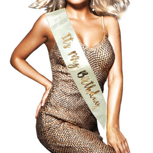 It's My Birthday Sash - Rose Gold