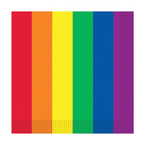Pride Luncheon Napkins - Rainbow Pack of 16