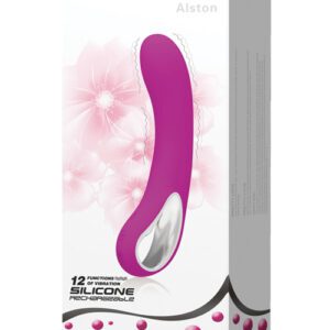 Pretty Love Alston 12 Function Vibrator w/Handle - Fuchsia
