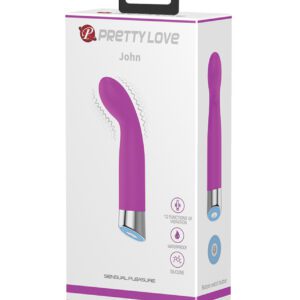 Pretty Love John Mini G-Spot Vibrator - Fuchsia