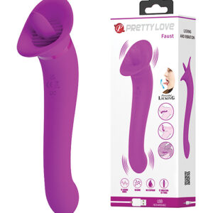 Pretty Love Faust Licking Trumpet & Vibe - Fuchsia