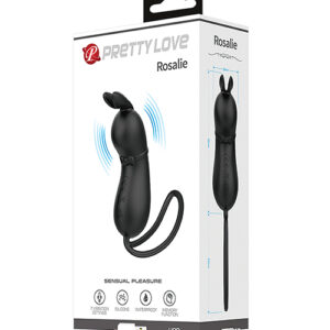 Pretty Love Rosalie Tethered Clit Stimulator - Black