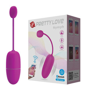 Pretty Love Nymph App-Enabled Vibrating Egg - Fuchsia