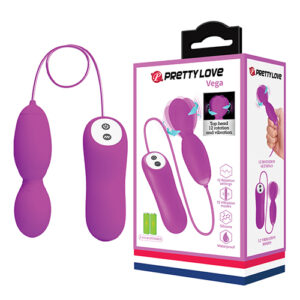 Pretty Love Vega Rotating Head Mini Wand - Fuchsia