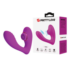Pretty Love Nauty Thumping & Vibrating Insertable Vibrator - Fuchsia