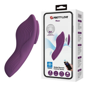 Pretty Love Mane Magnetic App-Controlled Panty Vibe - Purple