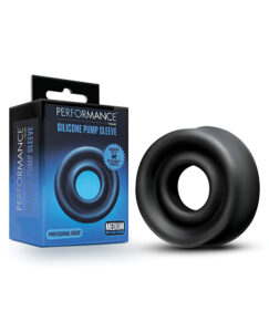 Blush Performance Silicone Pump Sleeve Medium - Black