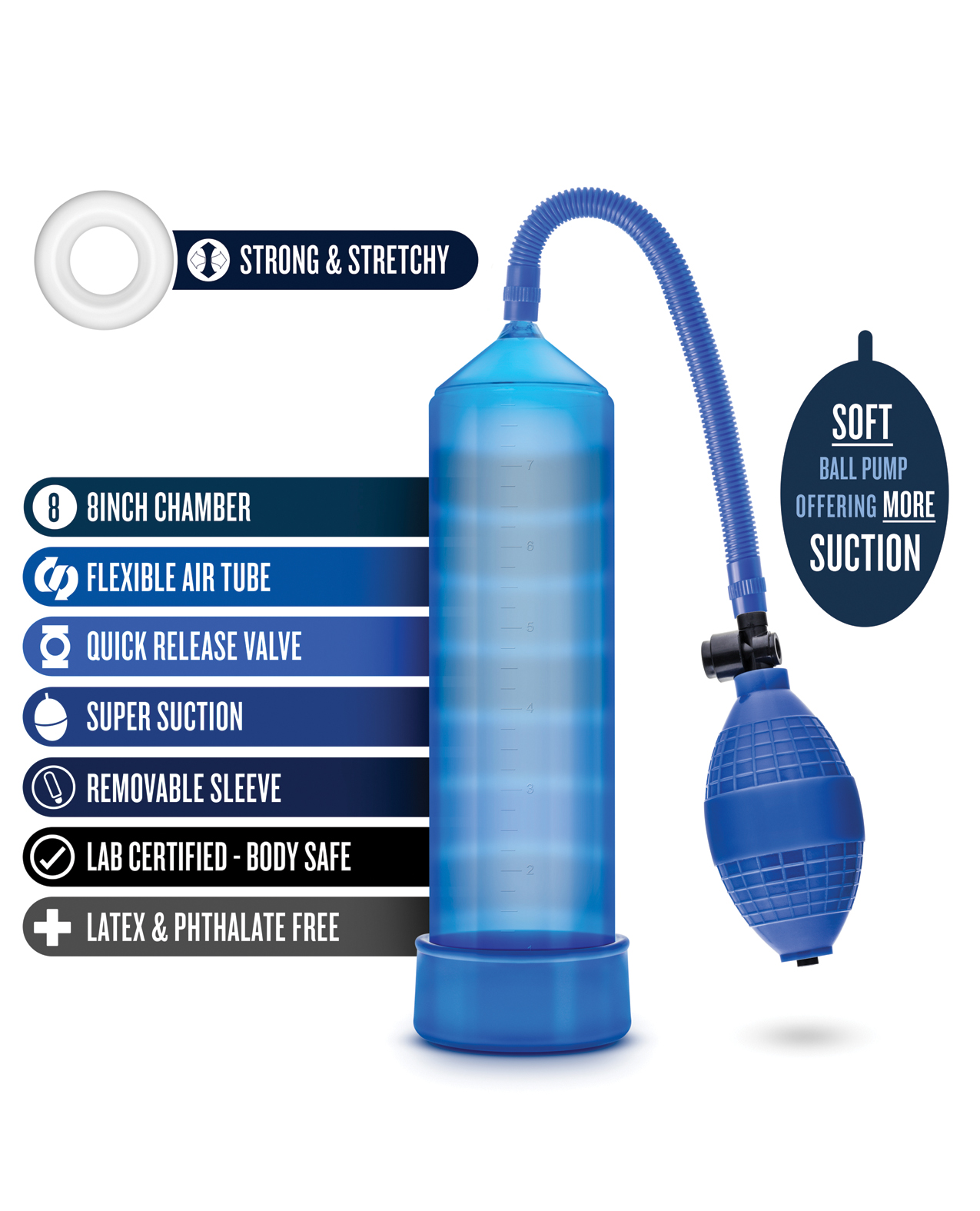 Blush Performance VX101 Male Enhancement Pump - Blue - Image 6