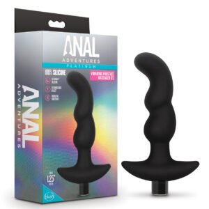 Blush Anal Adventures Platinum Silicone Vibrating Prostate Massager 03- Black