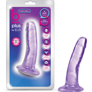 Blush B Yours Plus 5" Hard n' Happy Dildo - Purple