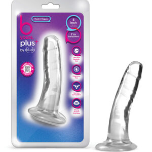 Blush B Yours Plus 5" Hard n' Happy Dildo - Clear