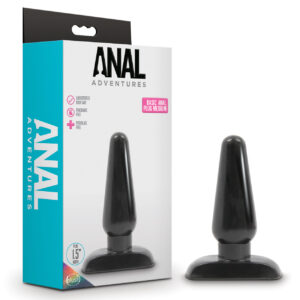 Blush Anal Adventures Basic Anal Plug - Medium Black