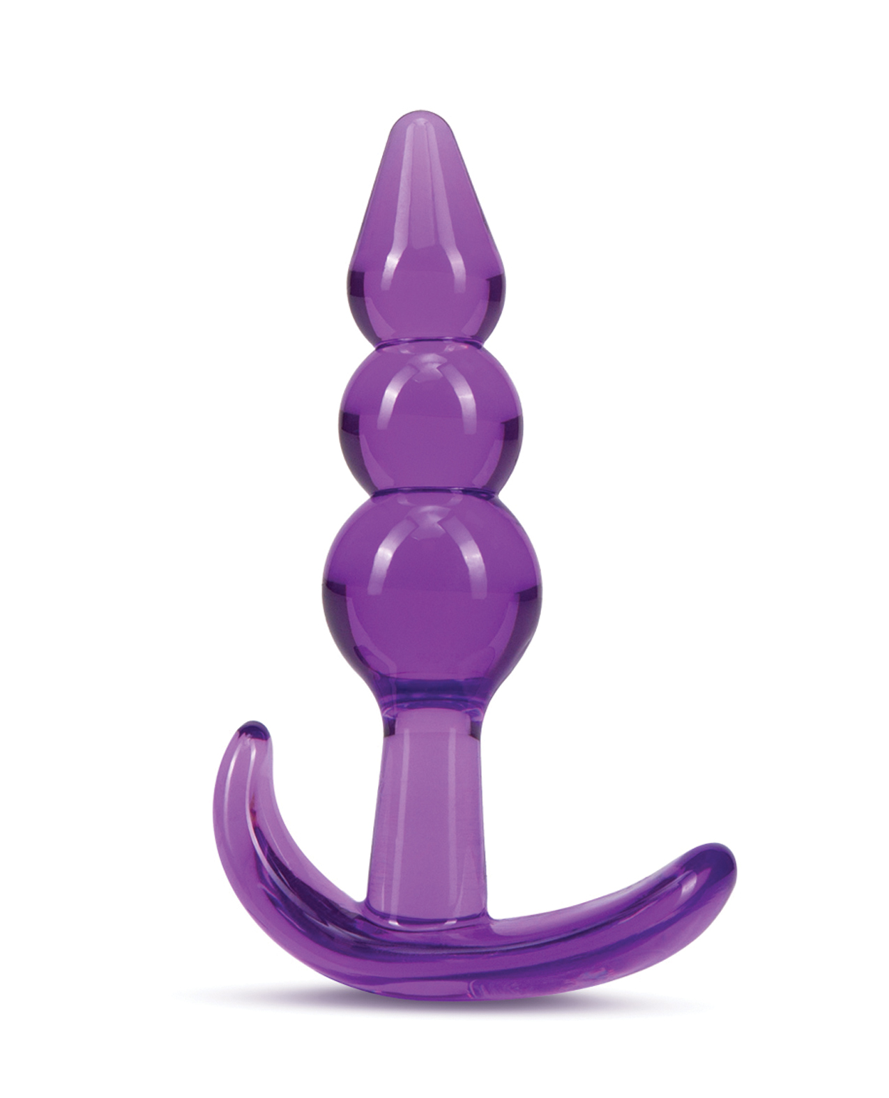 Blush B Yours Triple Bead Anal Plug - Purple - Image 3