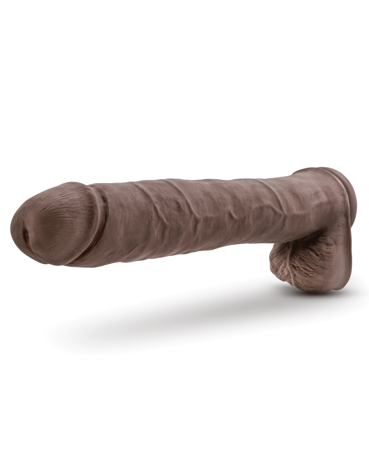 Blush Au Naturel Daddy 14" Sensa Feel Dual Density Dong w/Suction Cup - Chocolate - Image 4