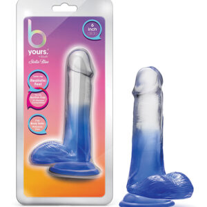 Blush B Yours 6" Stella Blue Dildo - Blue