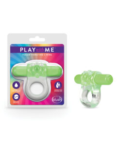 Blush Play With Me Teaser Vibrating C Ring - Green