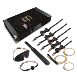 Blush Temptasia Safe Word Bondage Kit w/Suitcase - Black/Pink
