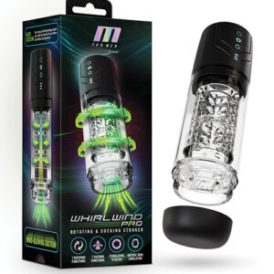 Blush M for Men Whirlwind Pro Stroker - Black