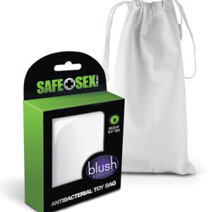 Blush Safe Sex Antibacterial Toy Bag Medium - White