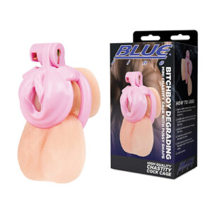 Bitchboy Degrading Mini Chastity Cage w/Pussy Shape