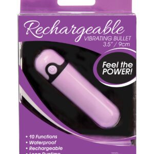 Simple & True Rechargeable Vibrating Bullet - Purple
