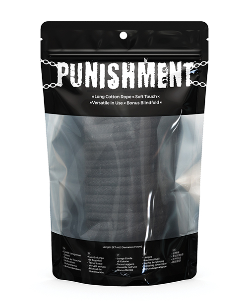 Punishment Bondage Rope - Black - Image 3