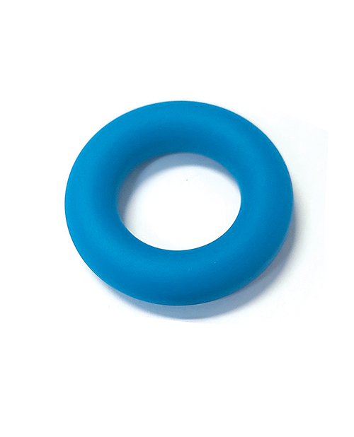 Spartacus Liquid Silicone Cock Ring Large - Teal - Image 2