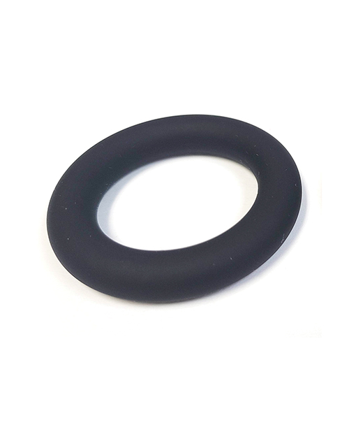 Spartacus Liquid Silicone Cock Ring Small - Black - Image 2
