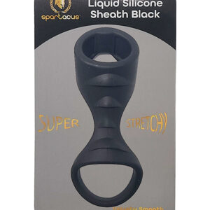 Spartacus Liquid Silicone Cock and Ball Sheath - Black