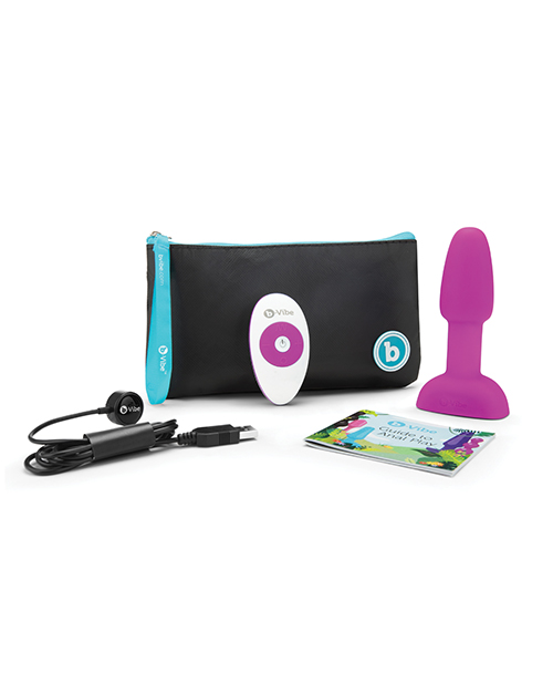 b-Vibe Petite Rimming Plug - Fuchsia - Image 5