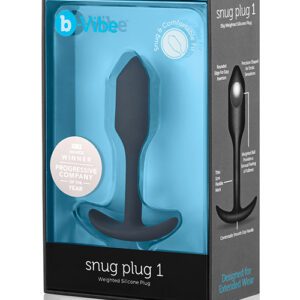 b-Vibe Weighted Snug Plug 1 - 55 g Black