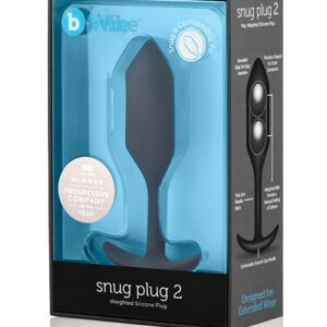 b-Vibe Weighted Snug Plug 2 - 114 g Black