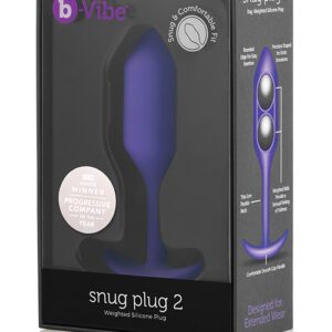 b-Vibe Weighted Snug Plug 2 - 114 g Purple