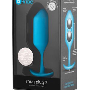 b-Vibe Weighted Snug Plug 3 - 180 g Teal
