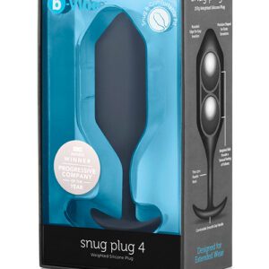 b-Vibe Weighted Snug Plug 4 - 256 g Black