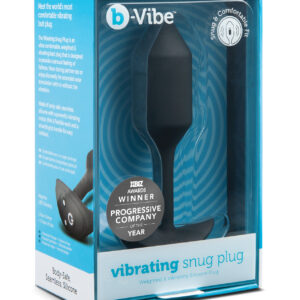 b-Vibe Vibrating Weighted Snug Plug M - 112 g Black