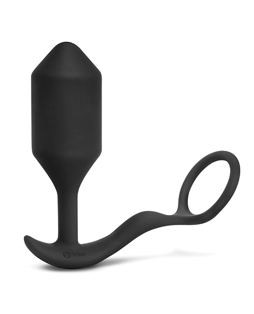 b-Vibe Vibrating Snug & Tug XL - Black - Image 4